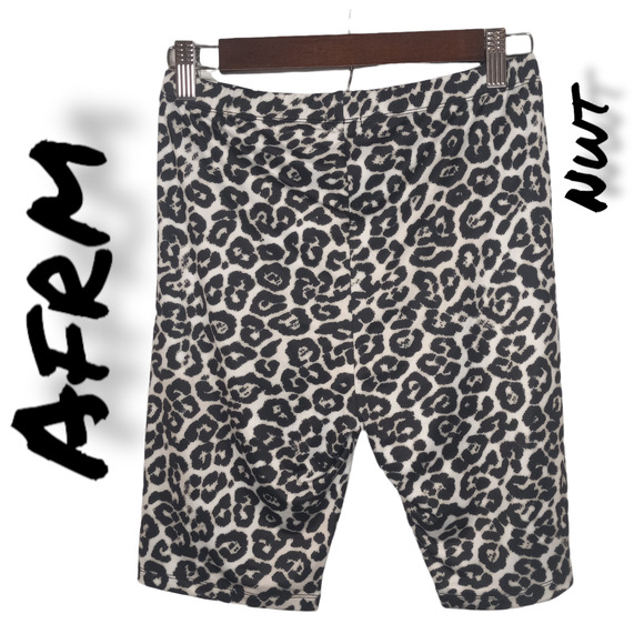 AFRM Pants - NWT AFRM Leopard Print Shorts